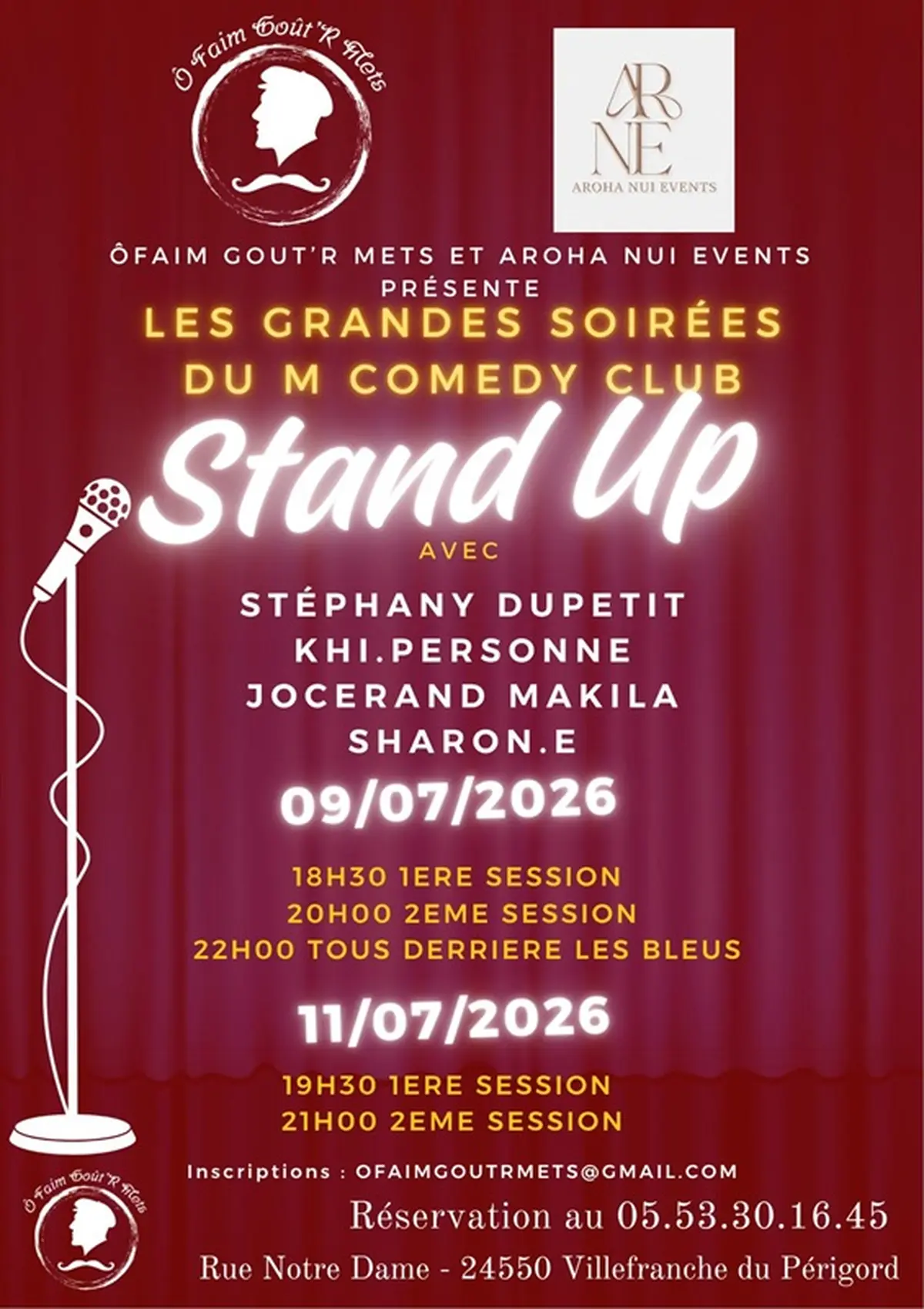 Stand up : Les Grandes soirées du M Comedy Club
