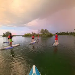 Stand Up Paddle au coucher du soleil à Lyon (69)
