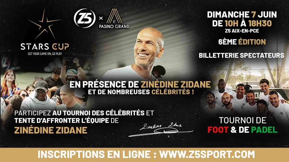 StarsCup 6 au Z5 Aix - En présence de Zinédine Zidane
