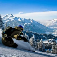 Freestyle dans un paysage alpin grandiose DR