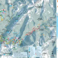 Le plan du domaine de ski nordique de Bagenelles DR