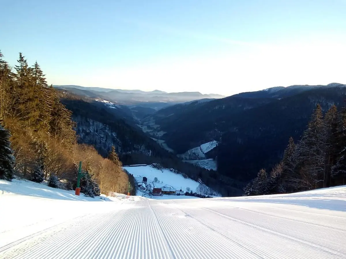 La piste damée pour une descente endiablée !