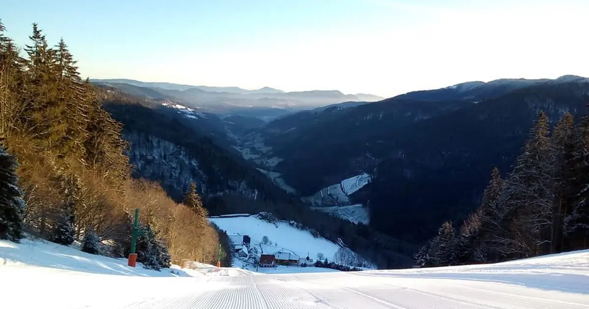 La piste damée pour une descente endiablée !