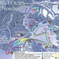 Plan des pistes de ski nordique DR