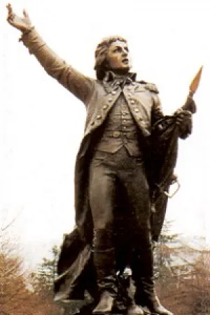 Statue par Bartholdi de l\'auteur de la Marseillaise, Rouget de Lisle, à Lons-le-Saunier, sa ville natale