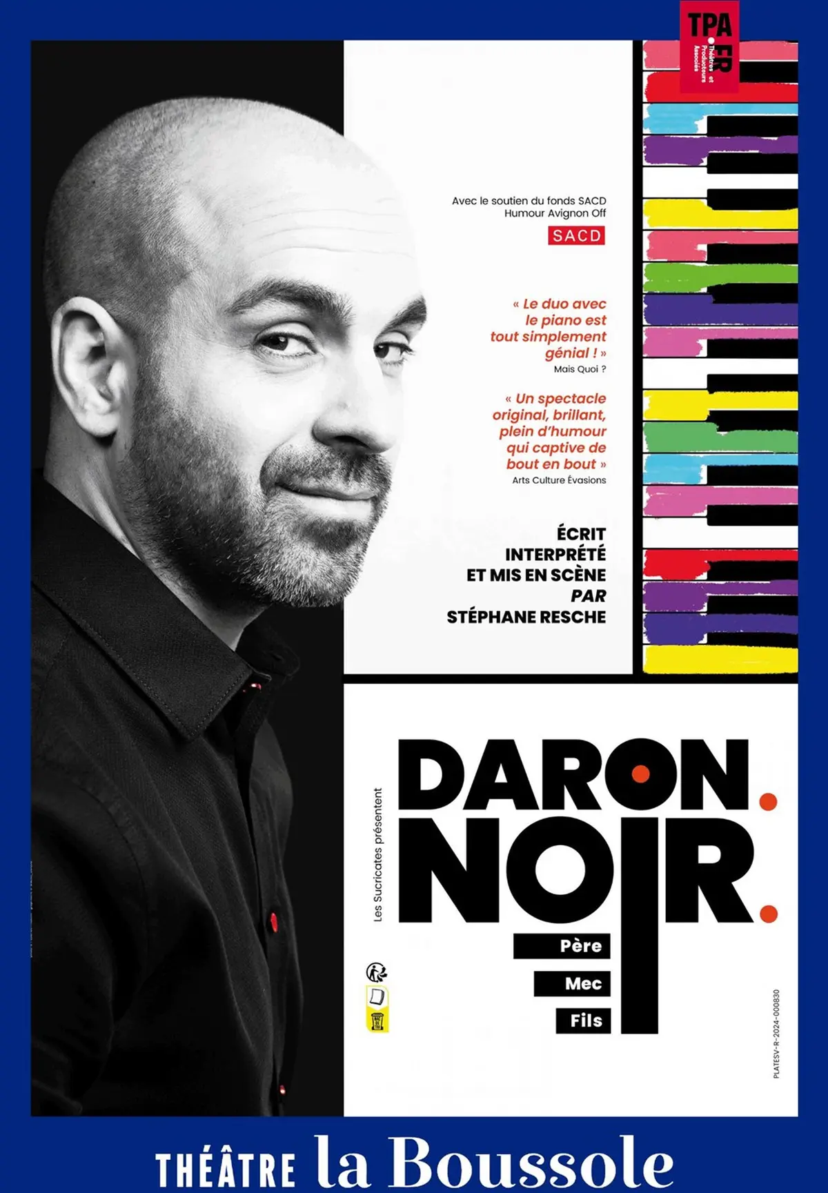Stéphane Resche dans Daron. Noir. (père, mec, fils)