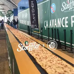 Stoeffler bat le record du monde de la plus longue tarte flambée !