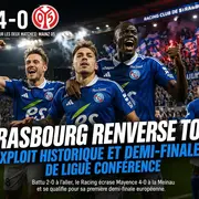 Strasbourg-Mayence : le Racing renverse tout, gagne 4-0 et s’offre une première demi-finale européenne