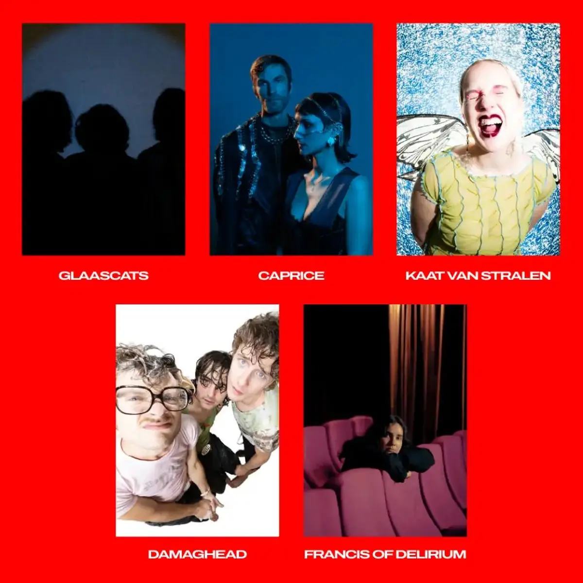 Strasbourg Music Week 2026 : Caprice + Glaascats + Kaat Van Stralen + Damaghead + Francis of Delirium