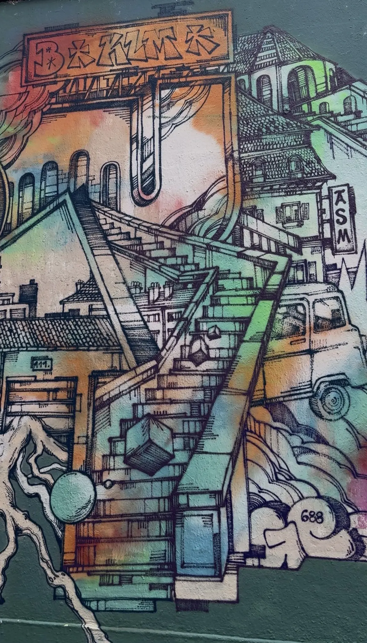 Street art à Mulhouse : une nouvelle fresque éphémère sur le MUR de la rue de la Moselle