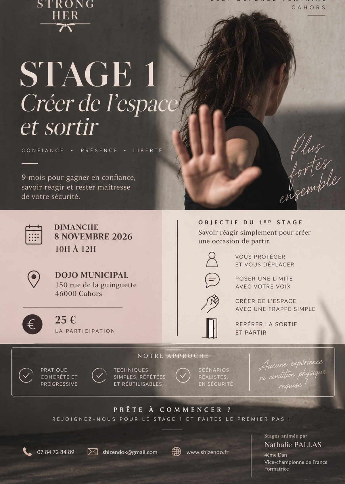 Strong(her) : stage de self défense féminine