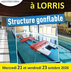 Structure gonflable piscine de Lorris