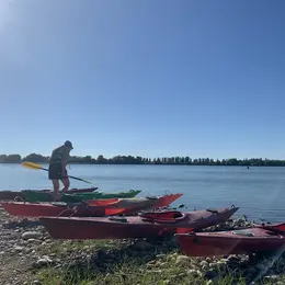 Sunset kayak sur l’étang d’Entressen