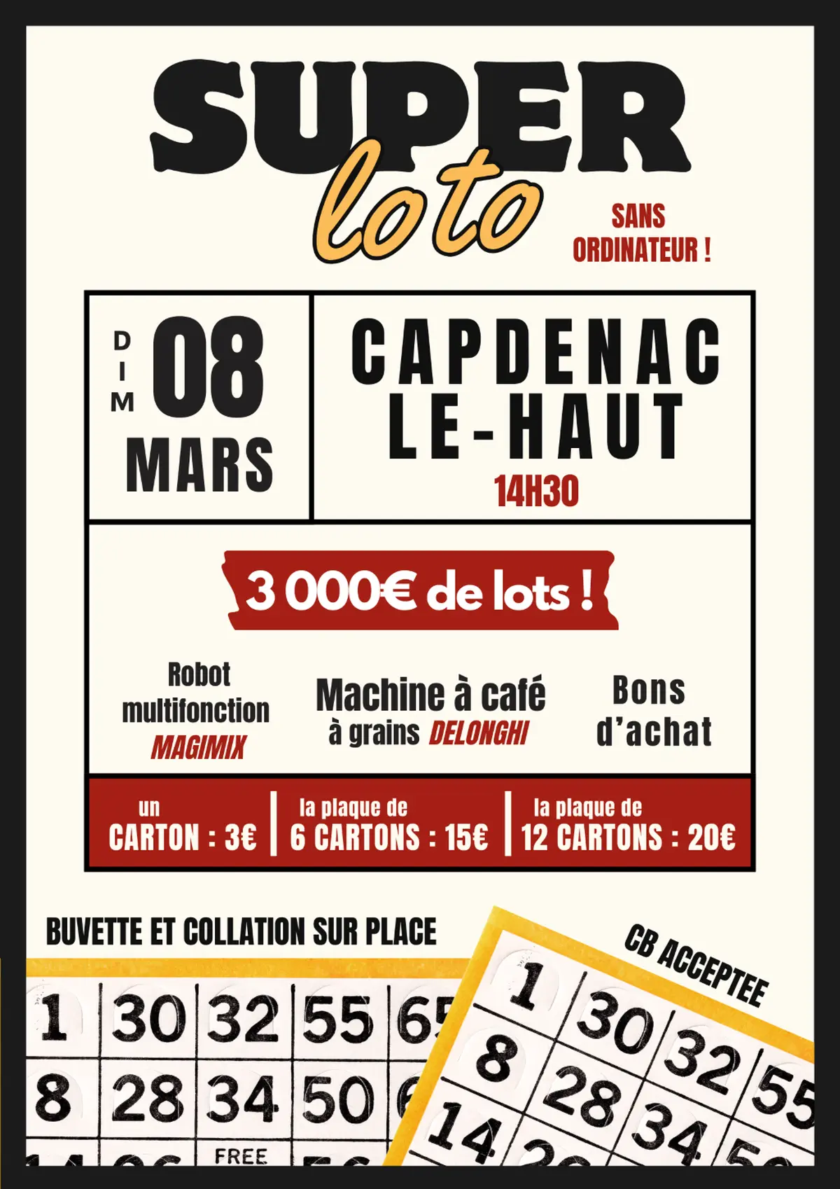 Super loto à Capdenac-le-Haut