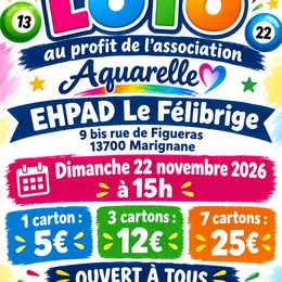 Super loto à la maison de retraite Le Félibrige