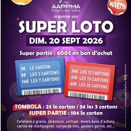 Super Loto à la Salle Agora Michel Baroin de Nogent-sur-Seine