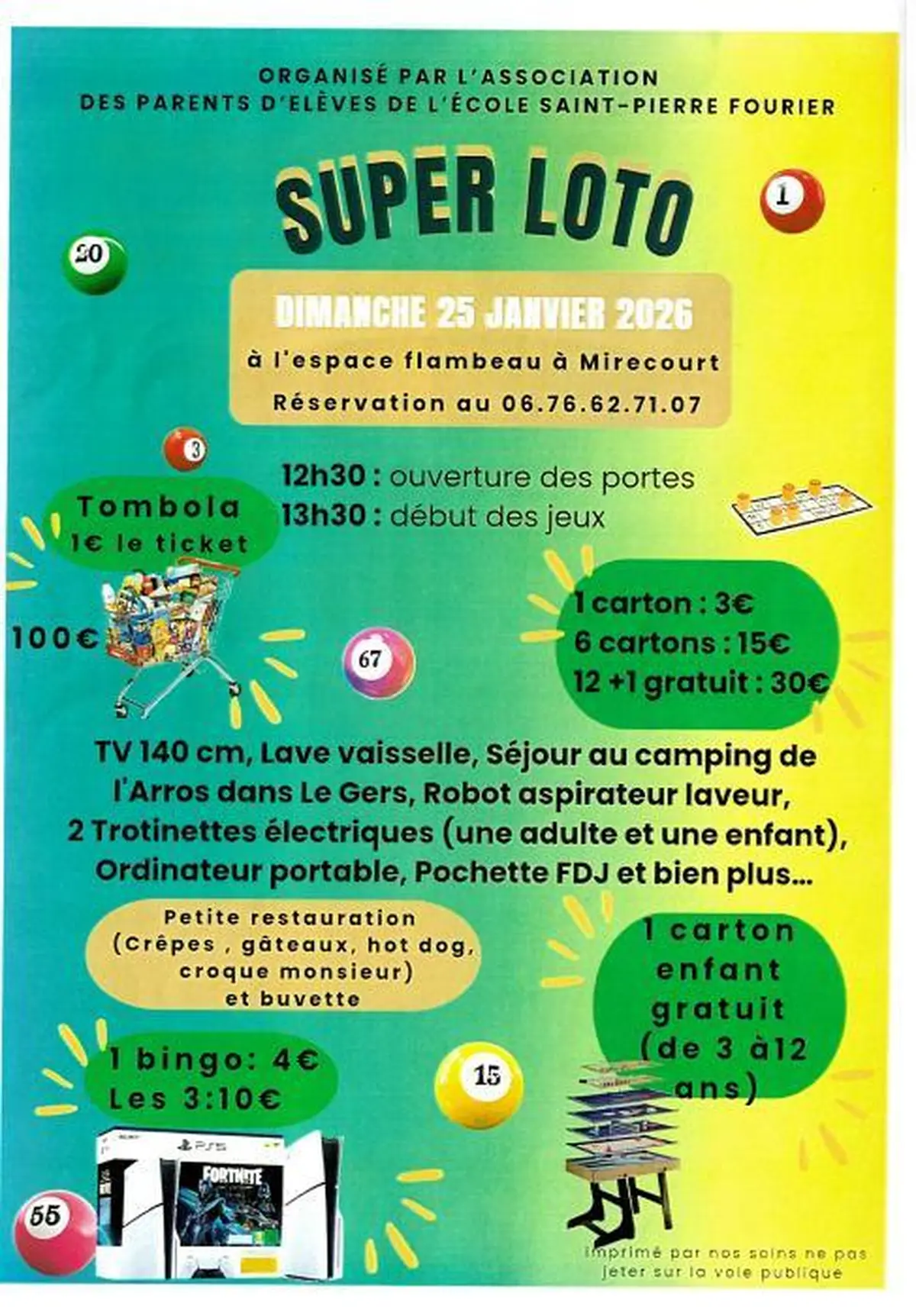 Super loto de apel école Saint-Pierre fourier