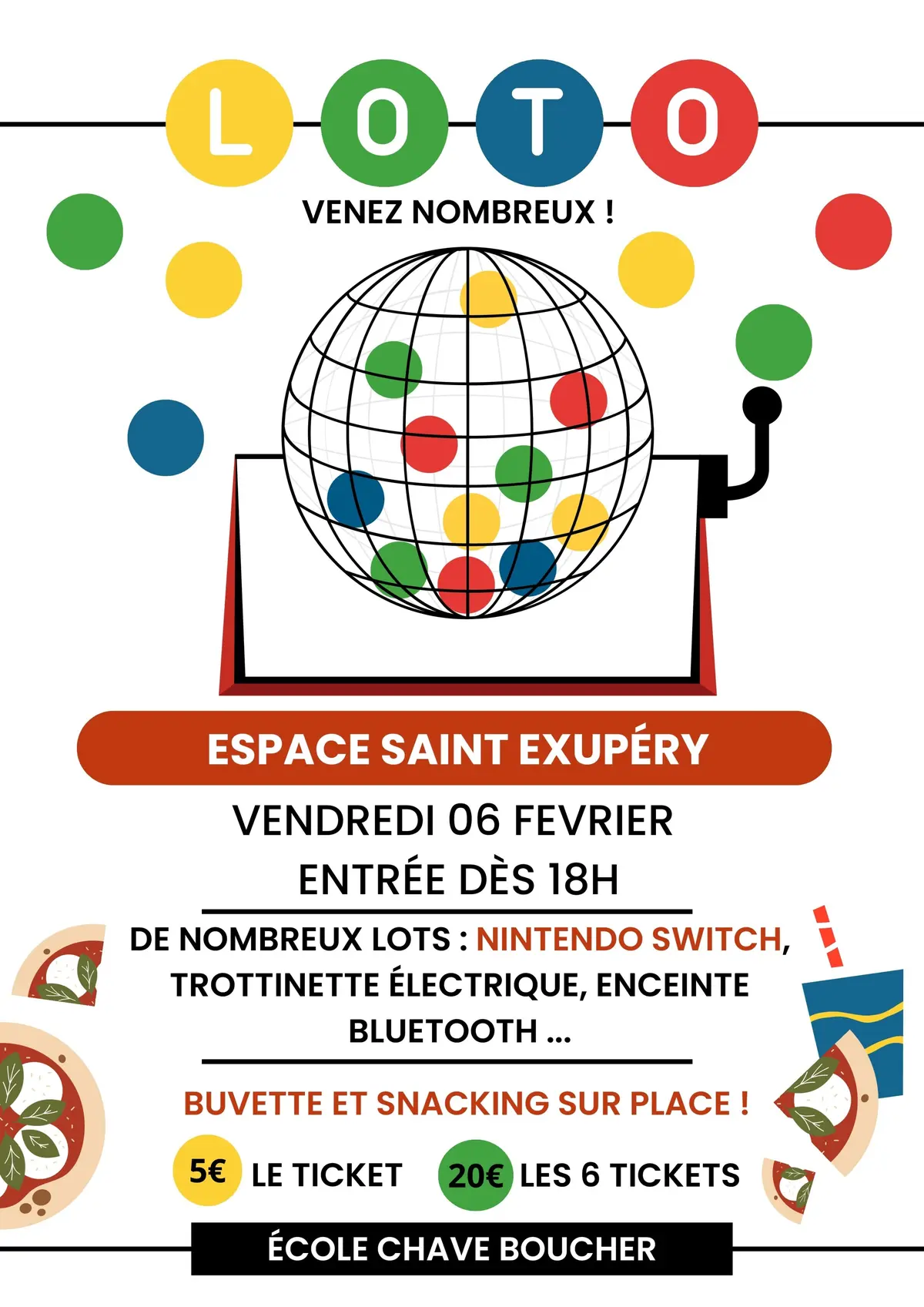 Super loto de l'école Chave-Boucher