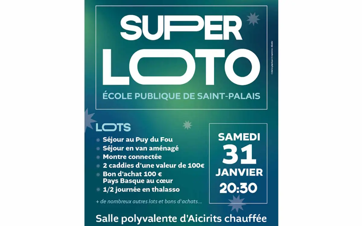 Super Loto de l'Ecole Publique de St Palais