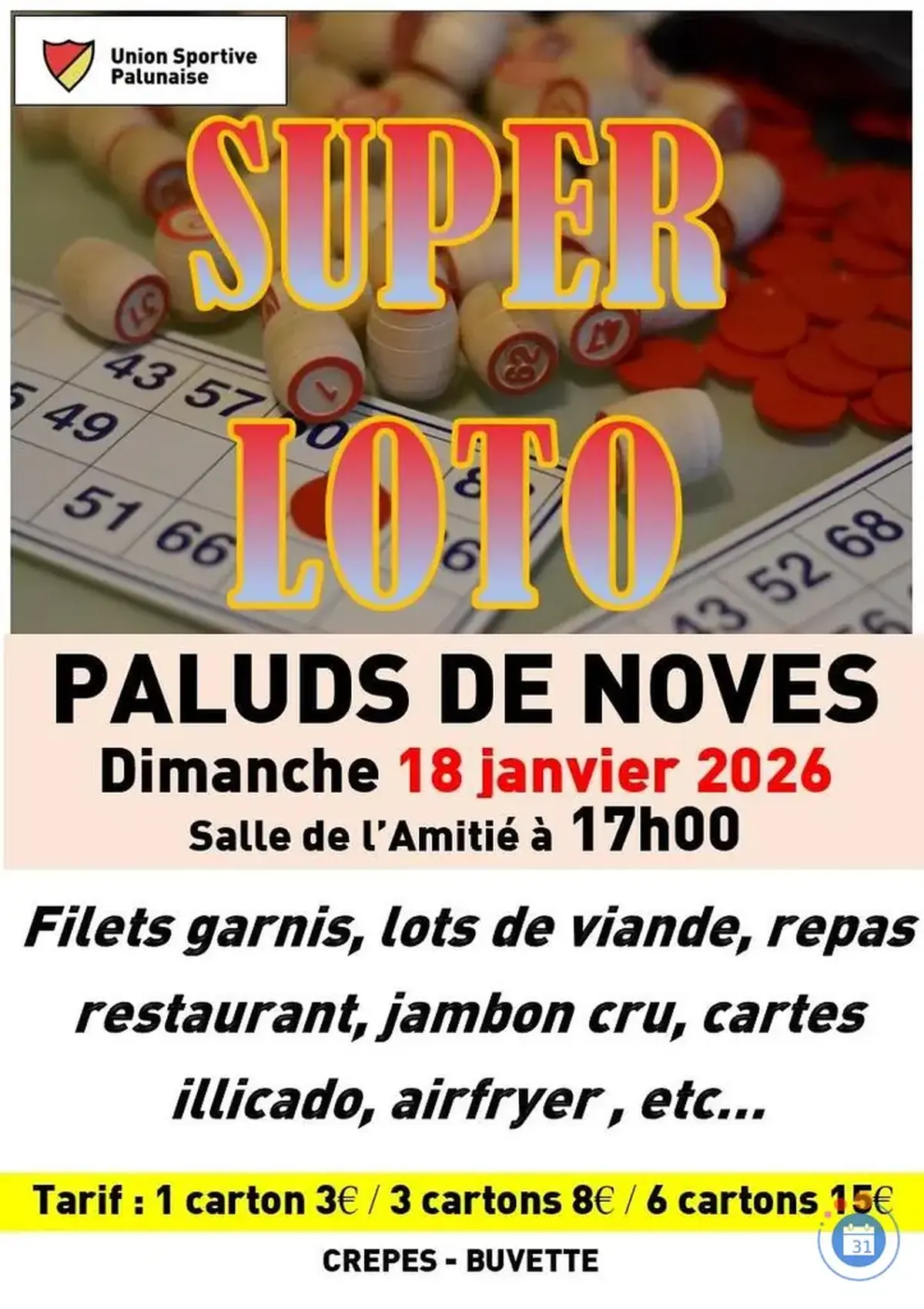 Super Loto Union Sportive Palunaise