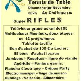 Super Rifles - AS Varzy Tennis de table