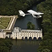 Survol en ULM des Châteaux de la Loire depuis Francueil (37)