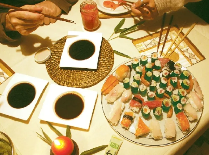 La tradition des sushis au Japon