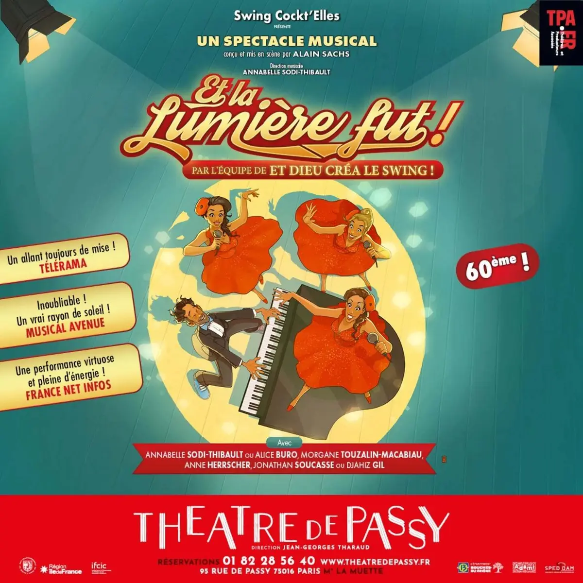 Les Swing Cockt'elles se produiront au théâtre de Passy à Paris à partir du 15 novembre 2025.