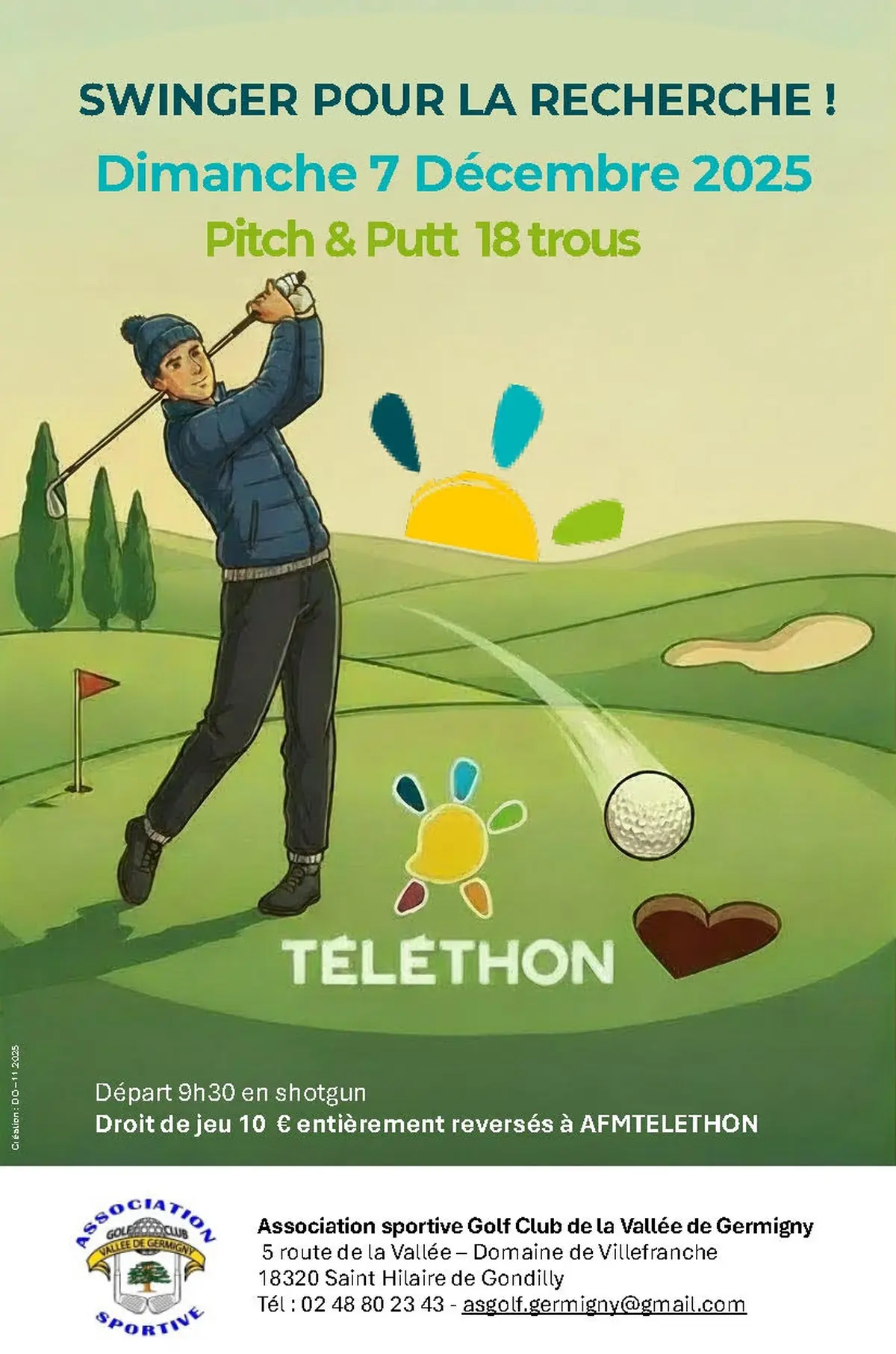 Swinger pour la recherche – Tournoi Pitch & Putt au profit du Téléthon