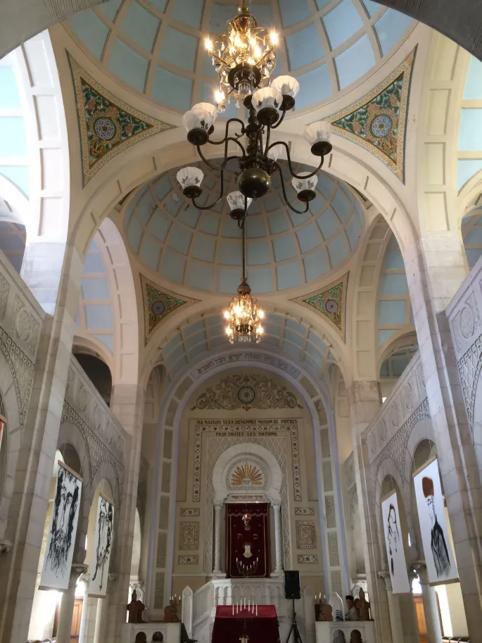 L\'intérieur de la Synagogue de Thann