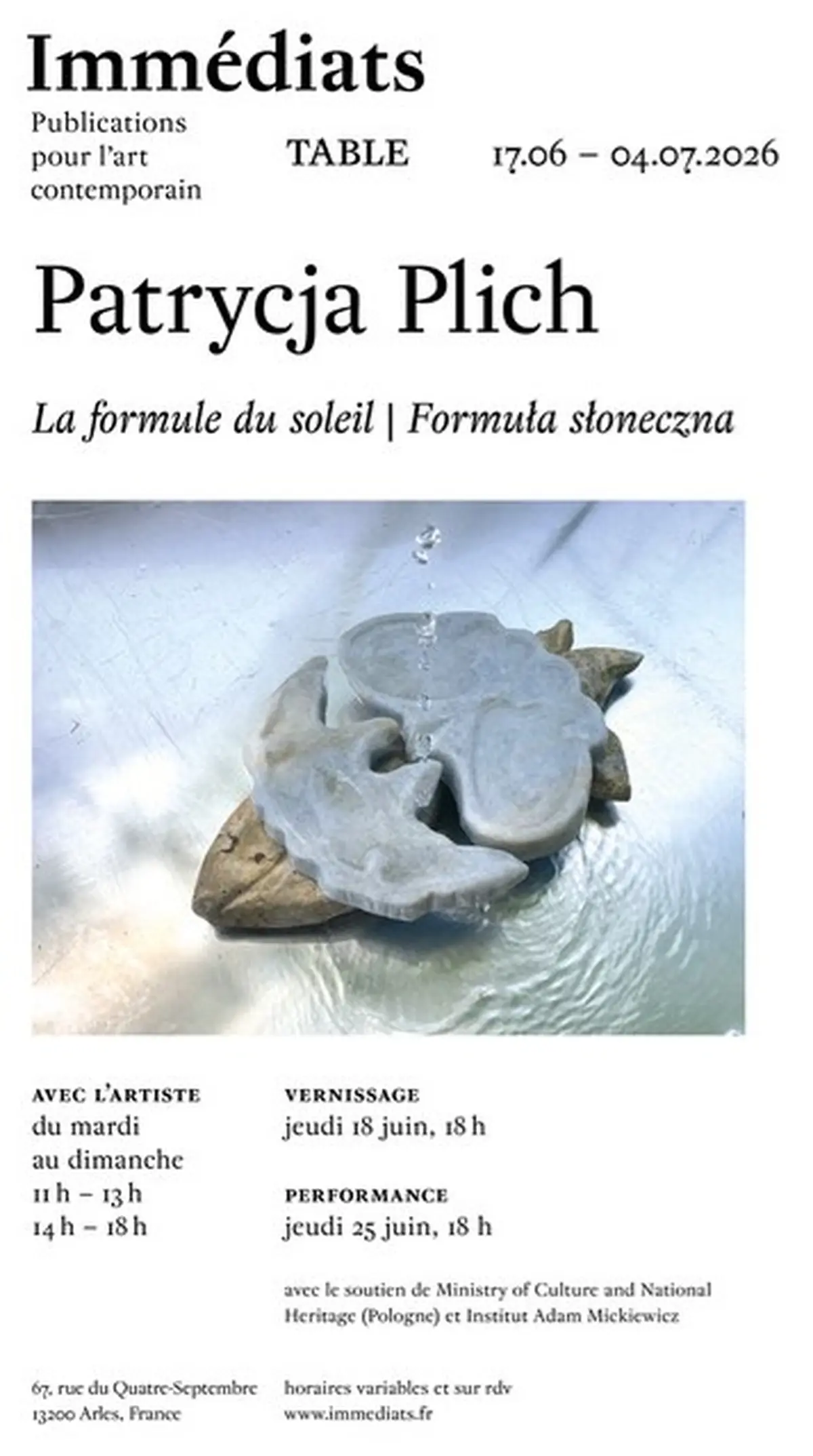 Table | Patrycja Plich La formule du soleil – Formuła słoneczna