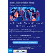 Table ronde La santé mentale chez les 15-25 ans