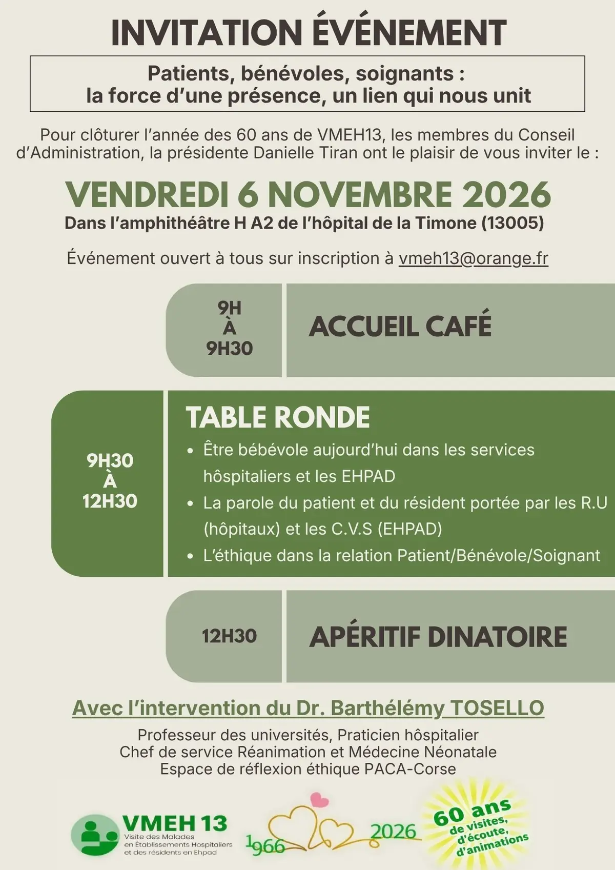 Table ronde « Patients, bénévoles, soignants »