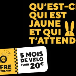 Tarif anniversaire Velociti