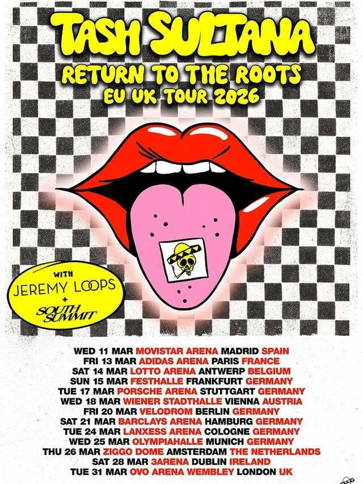 La tournée européenne et UK de Tash Sultana en 2026