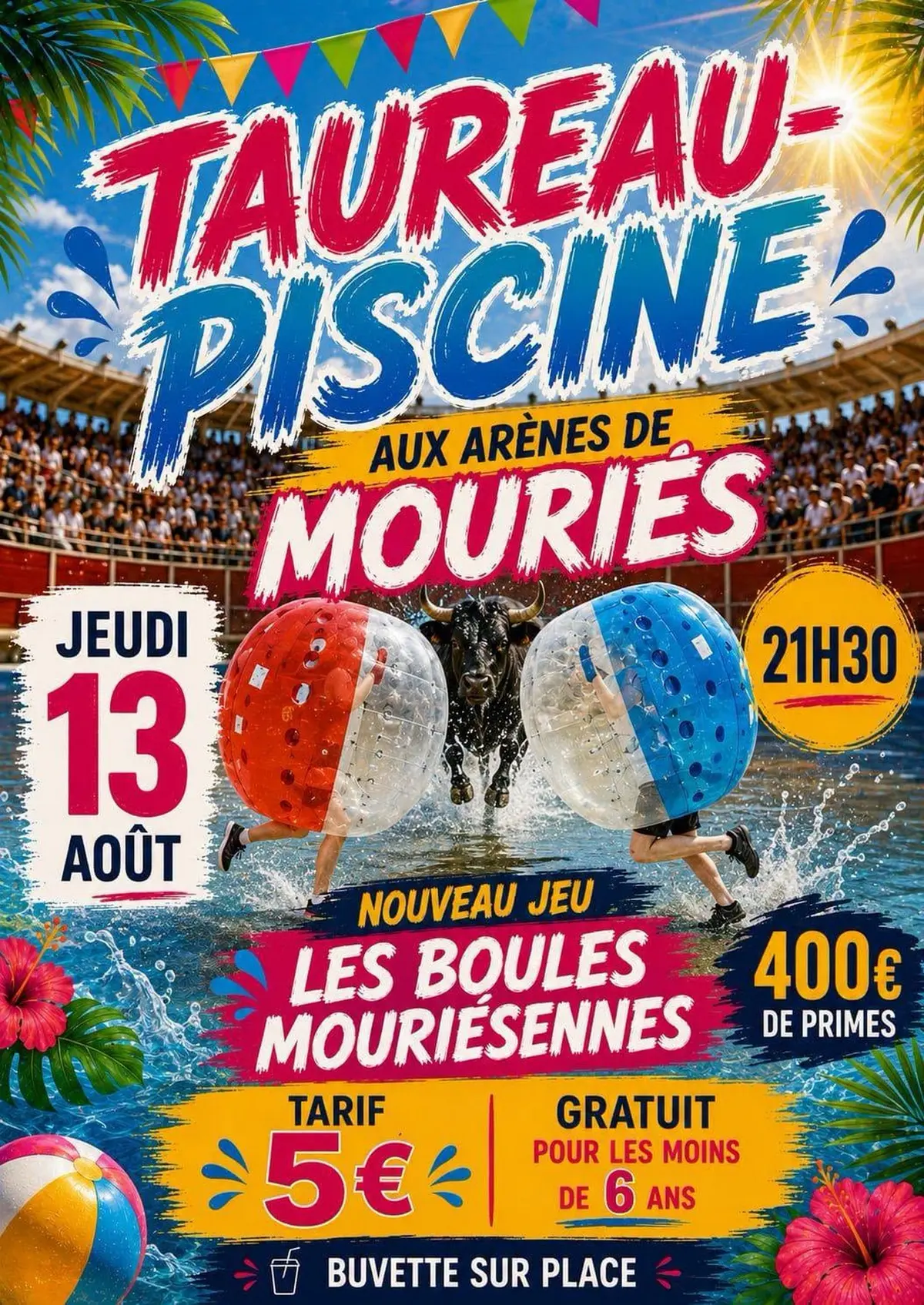 Taureau piscine