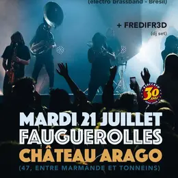 TECHNOBRASS et FREDIFR3D en concert au Château Arago