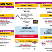 Téléthon 2025 avec le Centre SocioCulturel - Repas réservé aux participants des concours du Téléthon