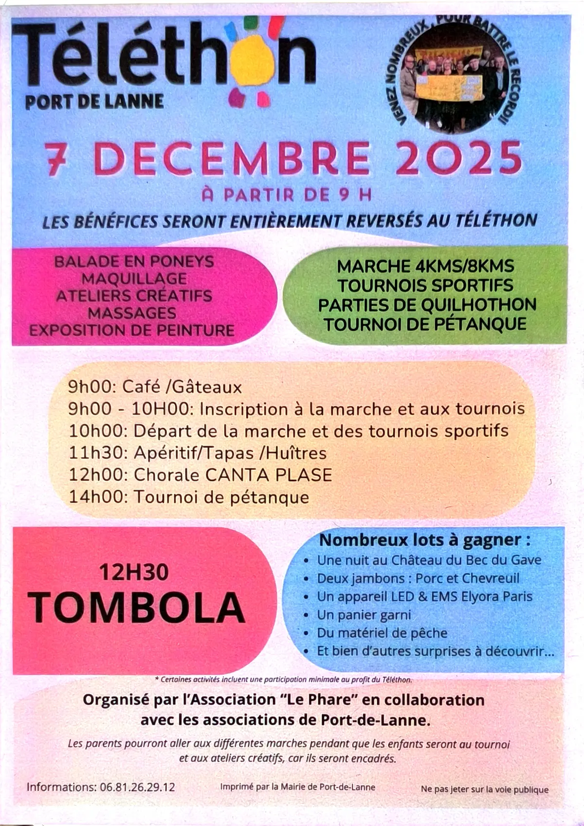 Téléthon à Port de Lanne