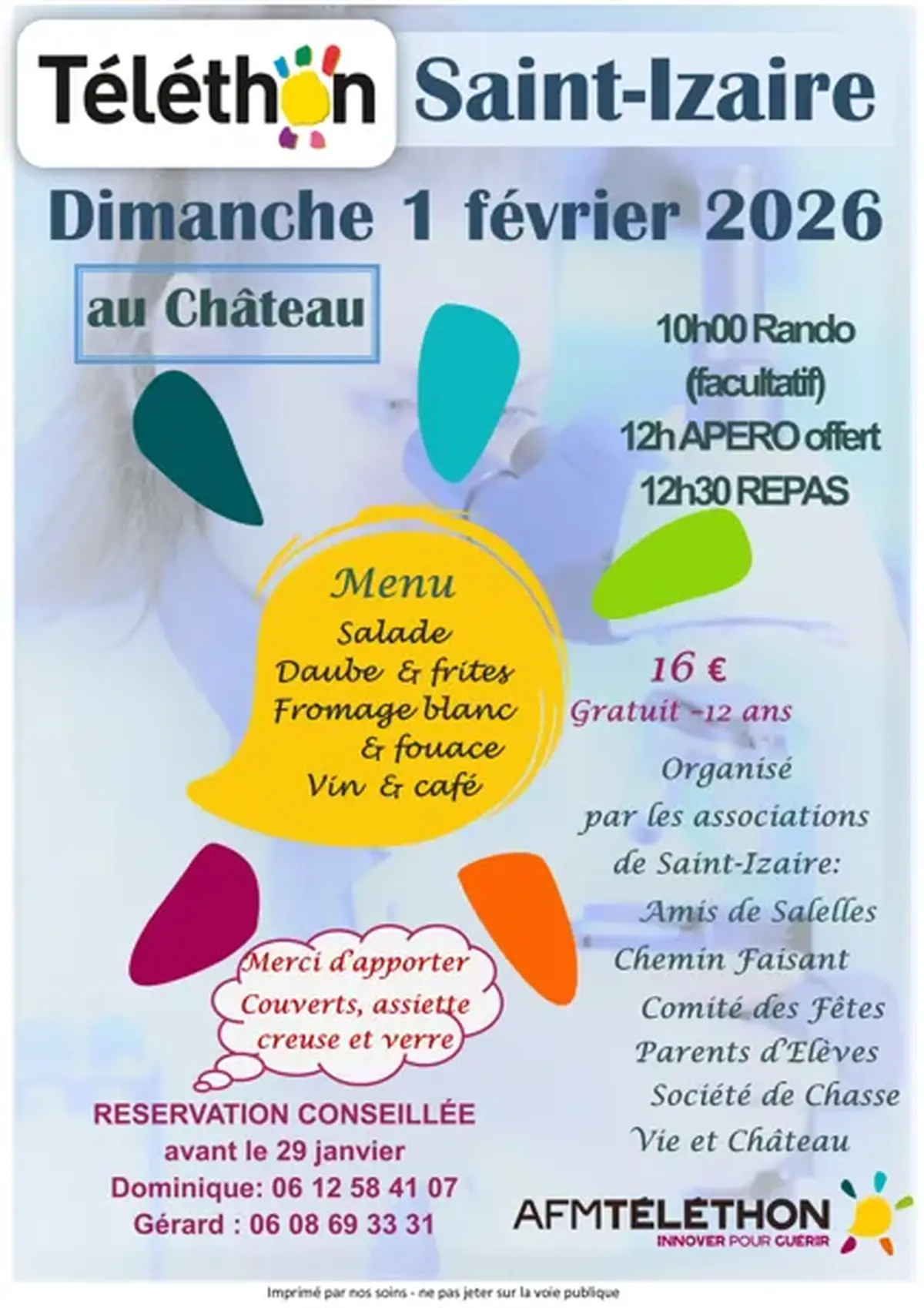 Téléthon au Château de Saint Izaire