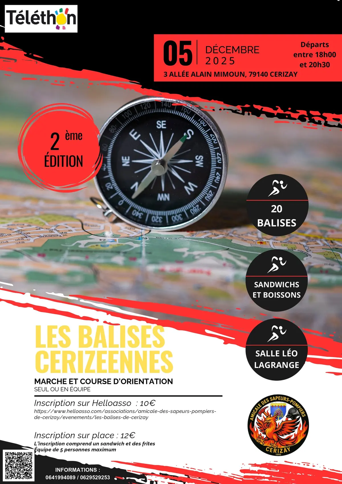 Téléthon - Marche et course d'orientation