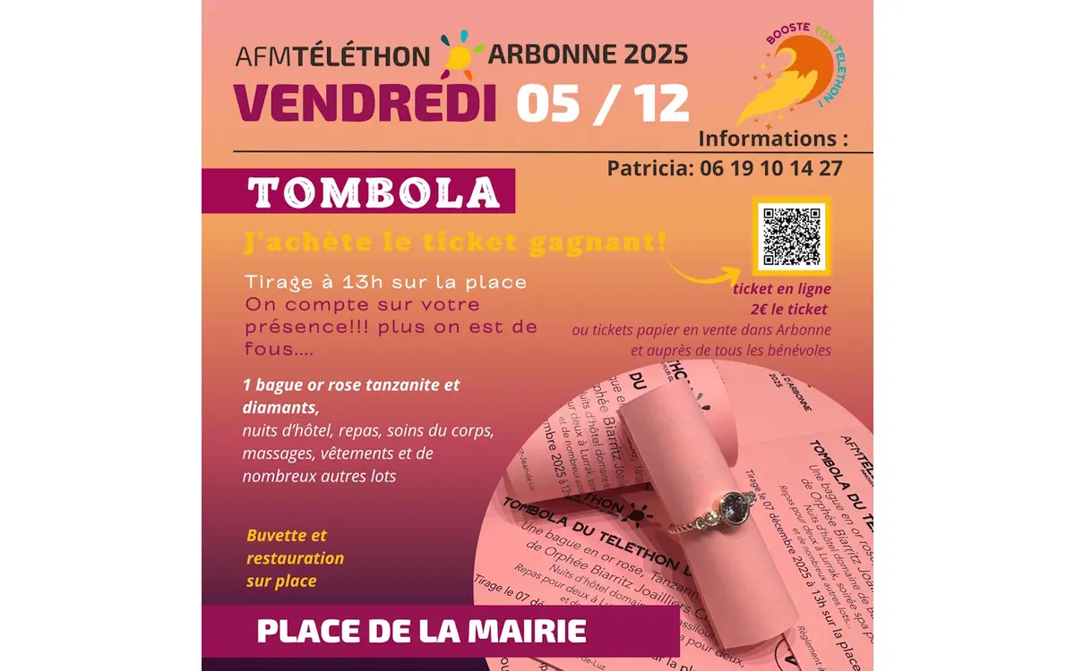 Téléthon : Tombola