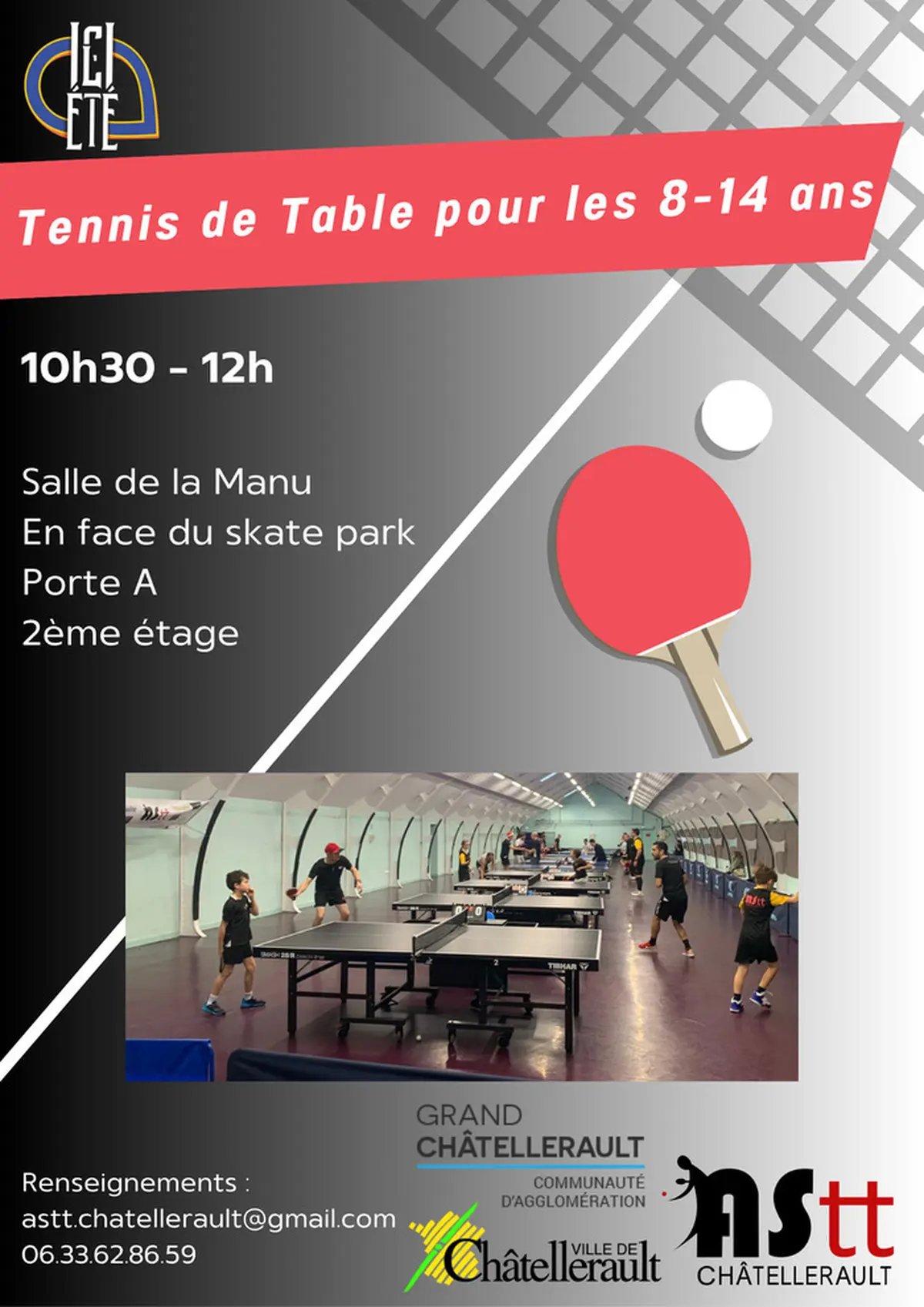 Tennis de Table pour les 8-14 ans