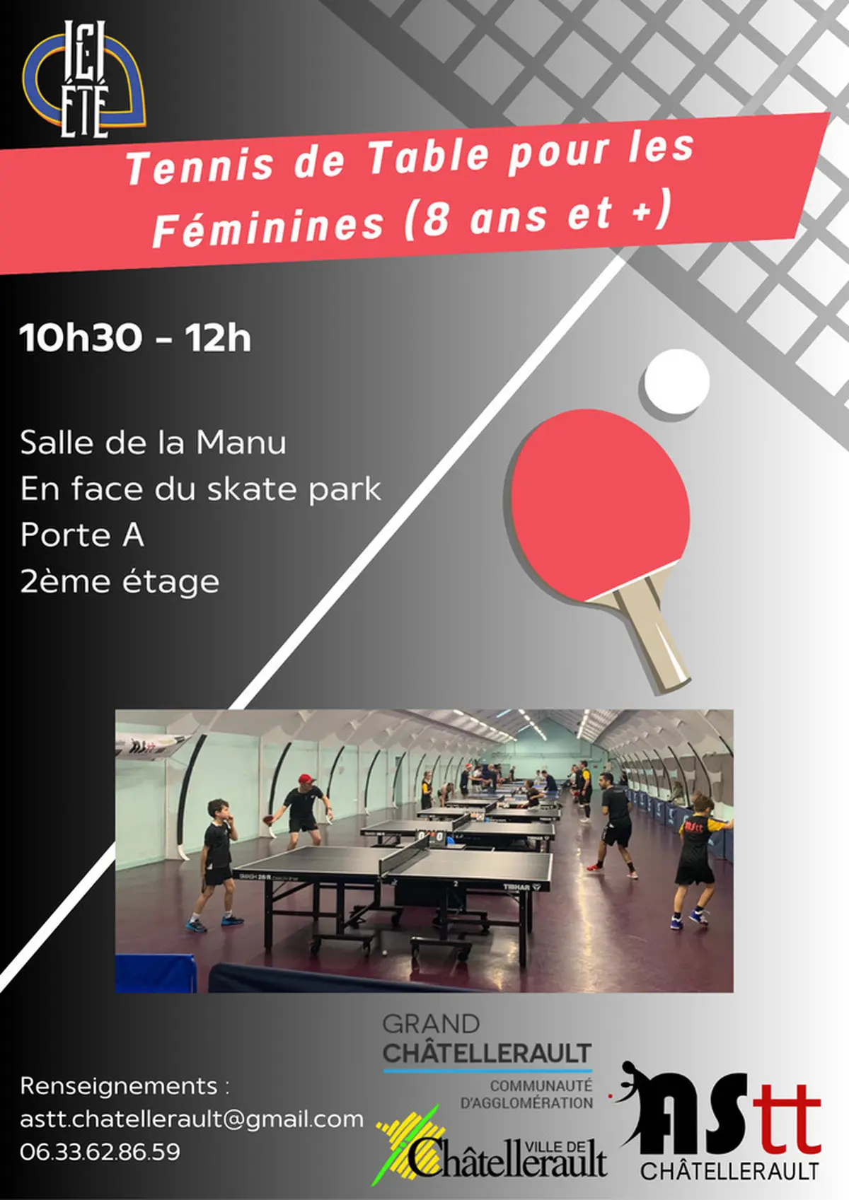 Tennis de Table pour les Féminines (8 ans et +)