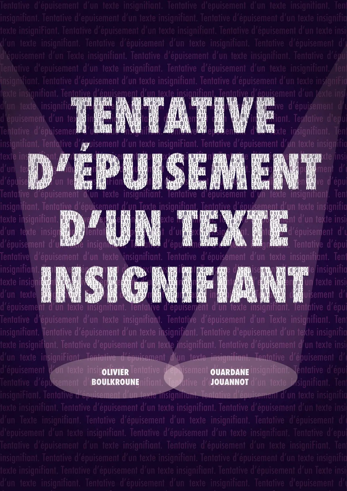 Tentative d'épuisement d'un texte insignifiant