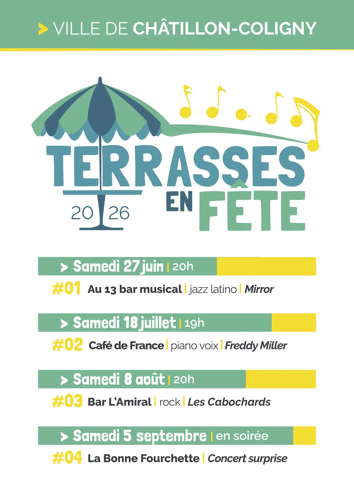 Terrasses en fête - concert piano voix