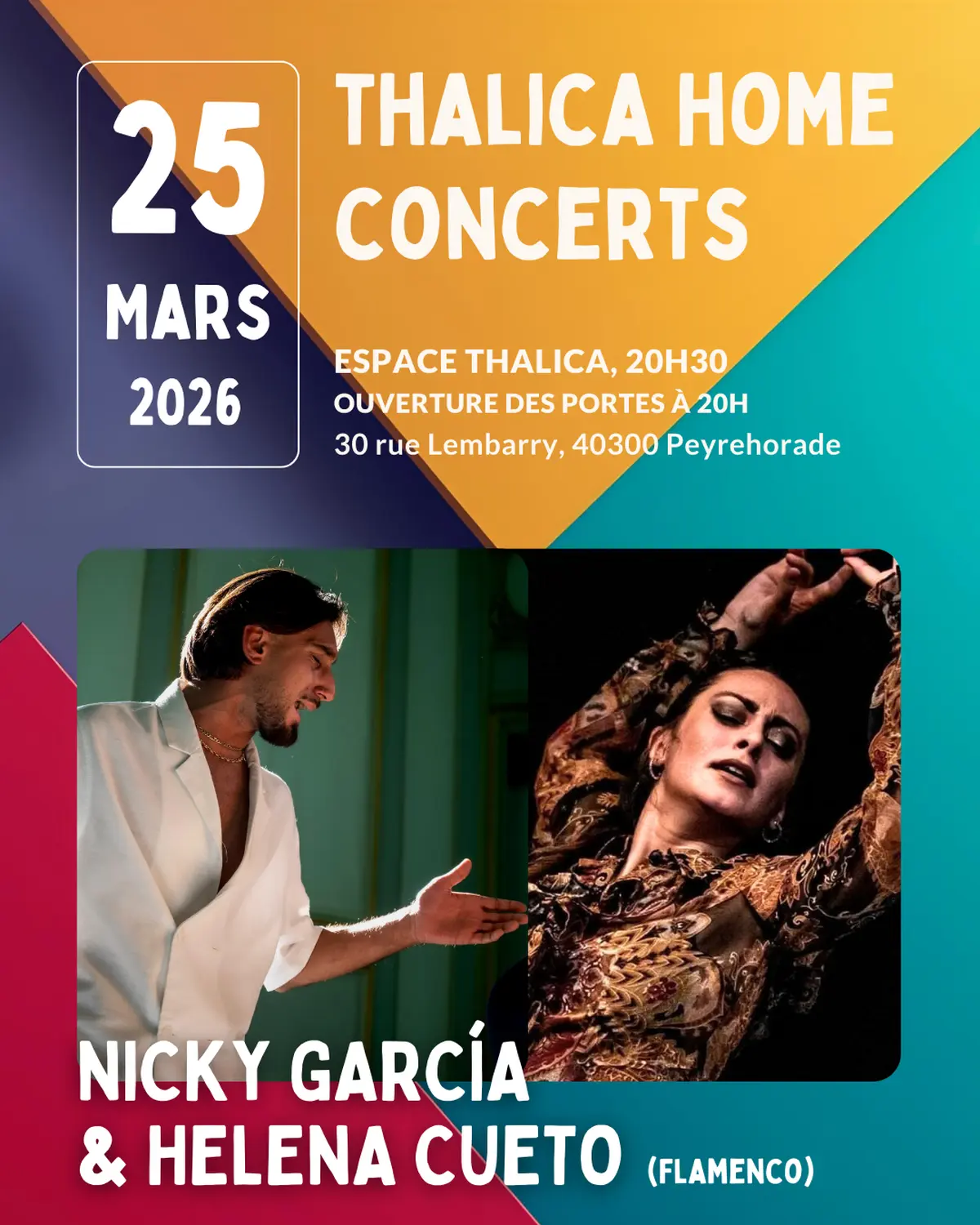 Thalica Home Concerts: Nicky García et Helena Cueto