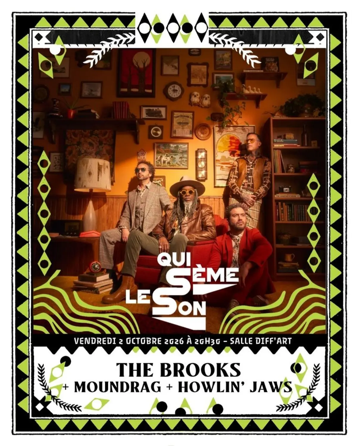 THE BROOKS + HOWLIN' JAWS + MOUNDRAG // Qui Sème Le Son par Diff'art