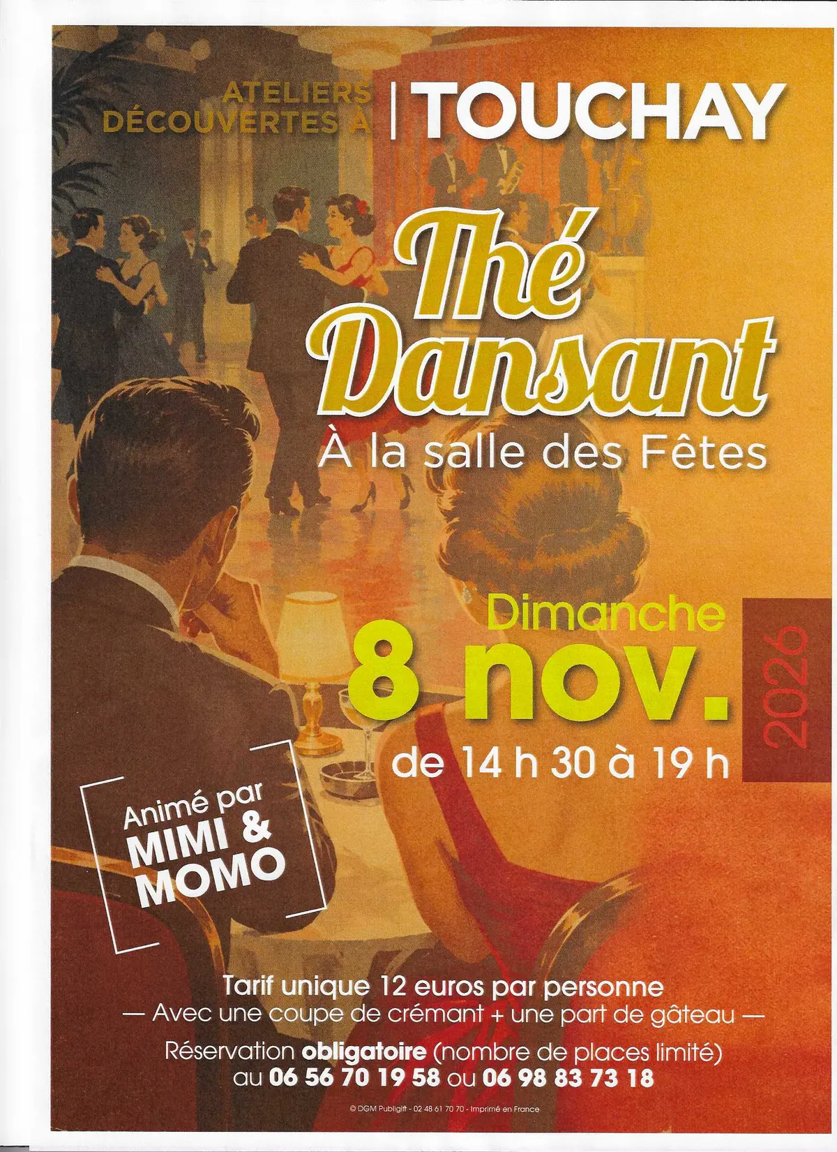 thé dansanrt à Touchay