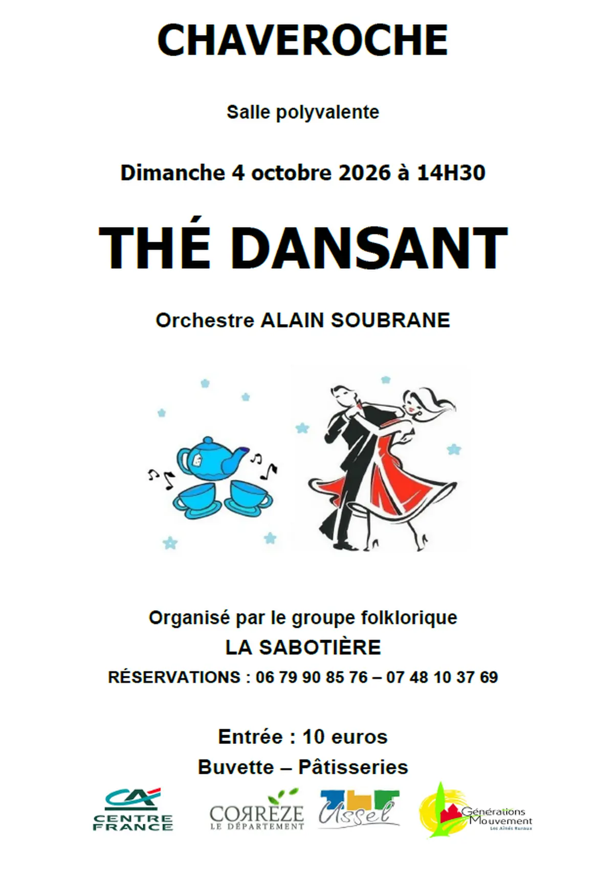 Thé dansant orchestre Alain Soubrane